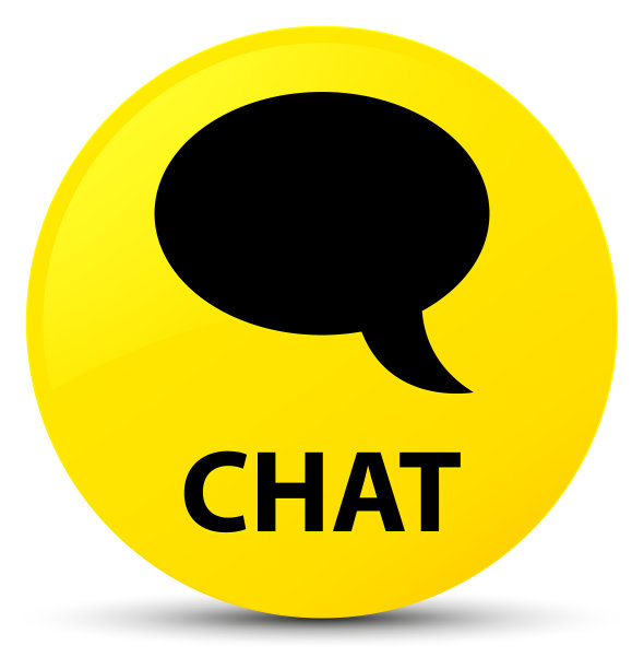聊天黄色圆形按钮图片下载