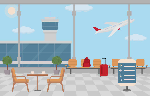 机场大厅背景。图片下载