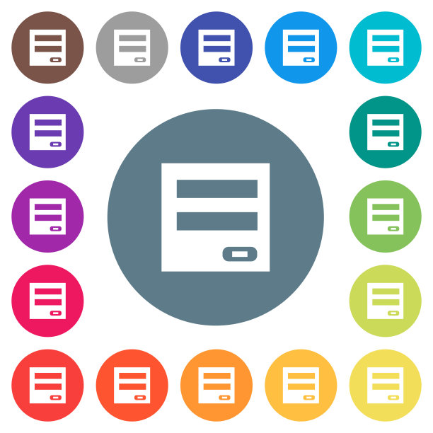 登录面板上的圆形背景上的白色图标图片下载