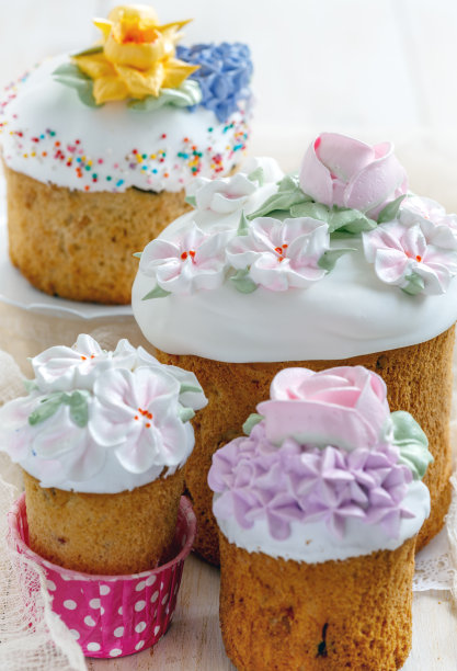 复活节蛋糕特写。图片下载