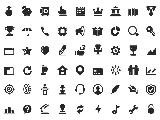 金融和商业图标图片下载