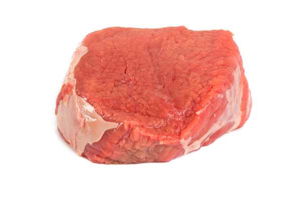 生牛肉孤立在白色图片下载