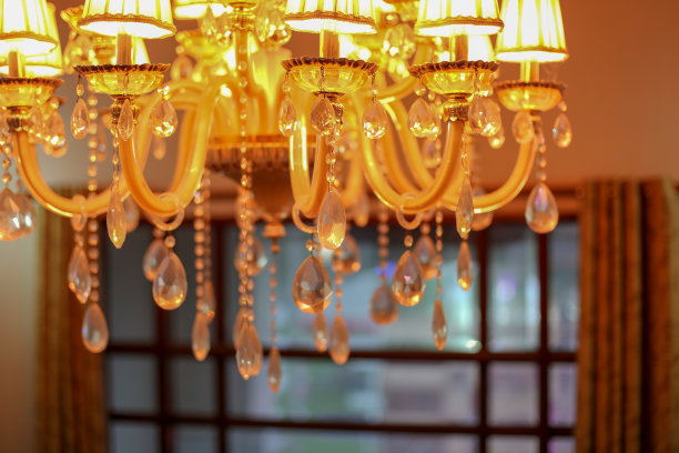 家里的装饰灯。素材图片