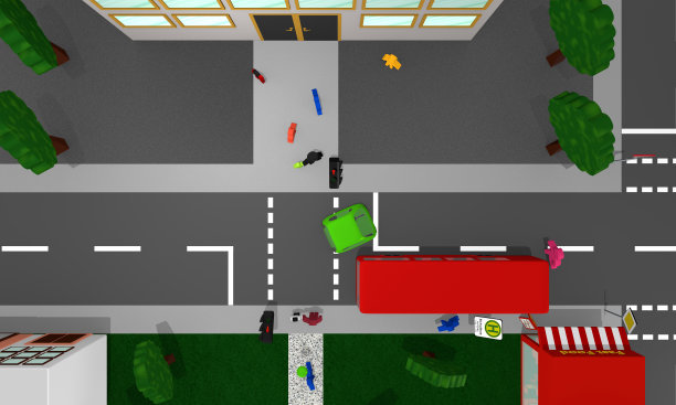 把图片放在孩子撞到校车前的危险区域图片下载