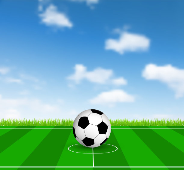 球场上的足球图片下载