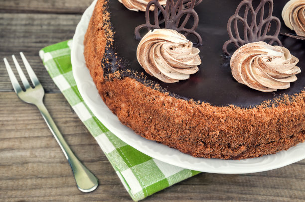 美味的巧克力蛋糕图片下载