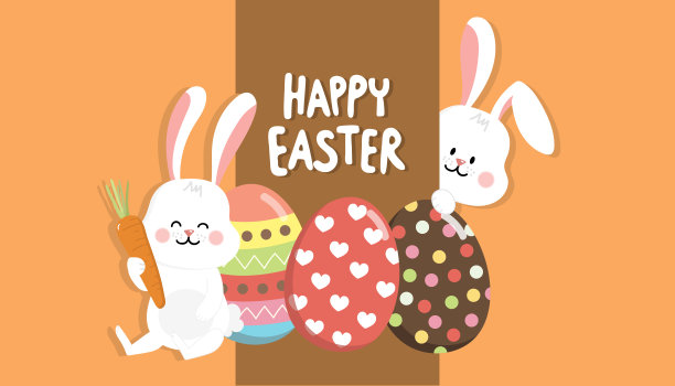 复活节贺卡素材图片