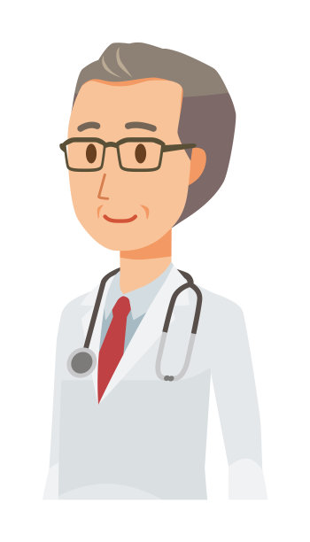 一位穿着白色西装的中年男医生正在走路图片下载