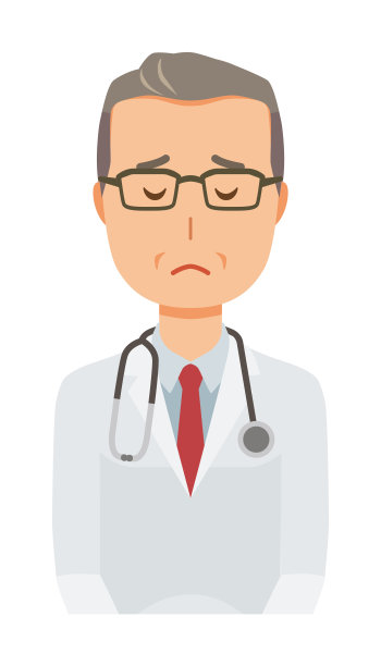 中年白大褂男医生道歉图片下载