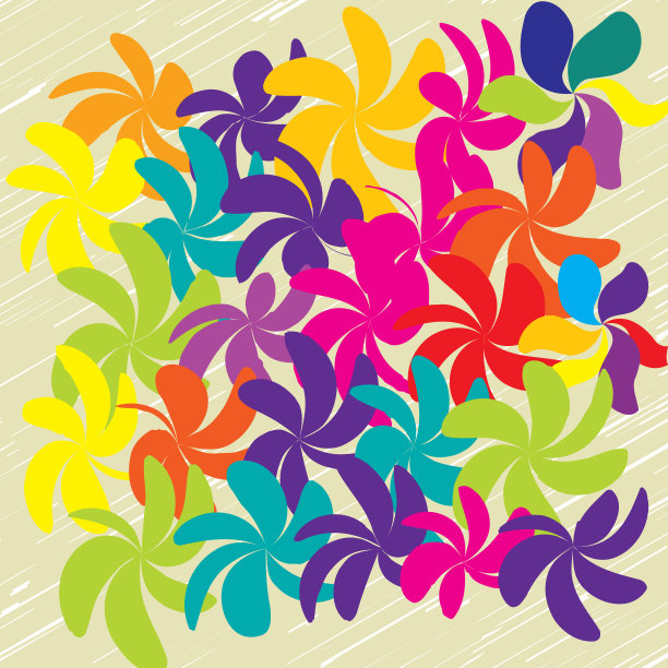 向量花背景图片下载