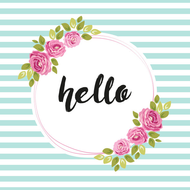 可爱的破旧别致的框架与玫瑰无缝条纹背景图片下载