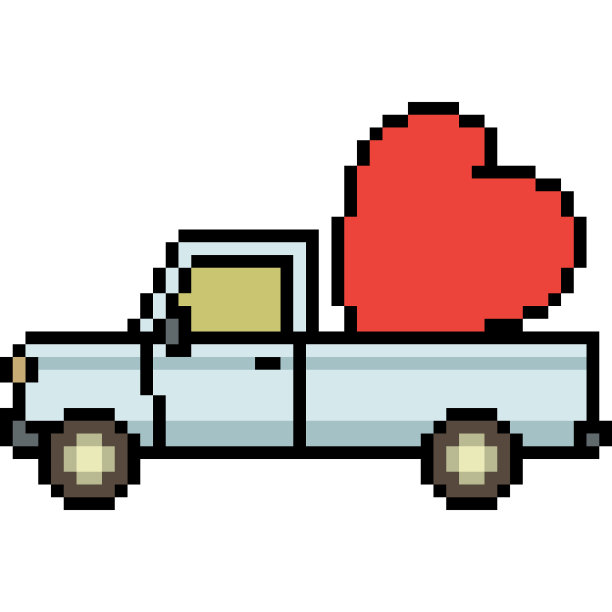 矢量像素艺术卡通图片下载