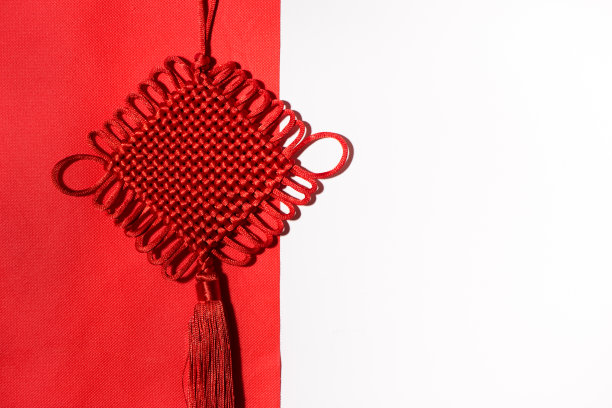 中国的春节，中国结，和节日背景。素材图片