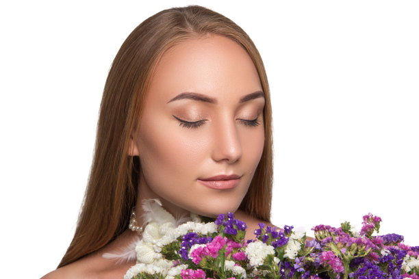 女人美貌脸蛋化妆图片下载