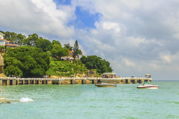 厦门城市建筑景观与天际线图片下载