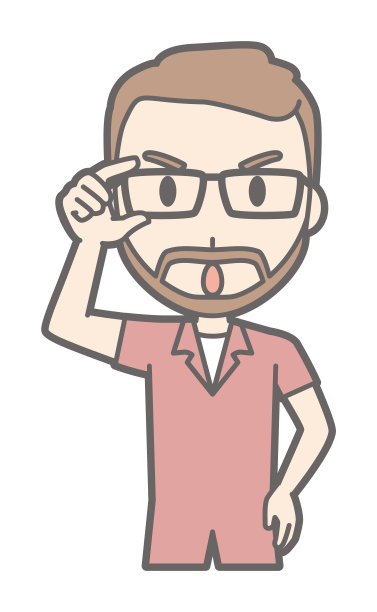 戴眼镜、留胡子的男人戴眼镜图片下载