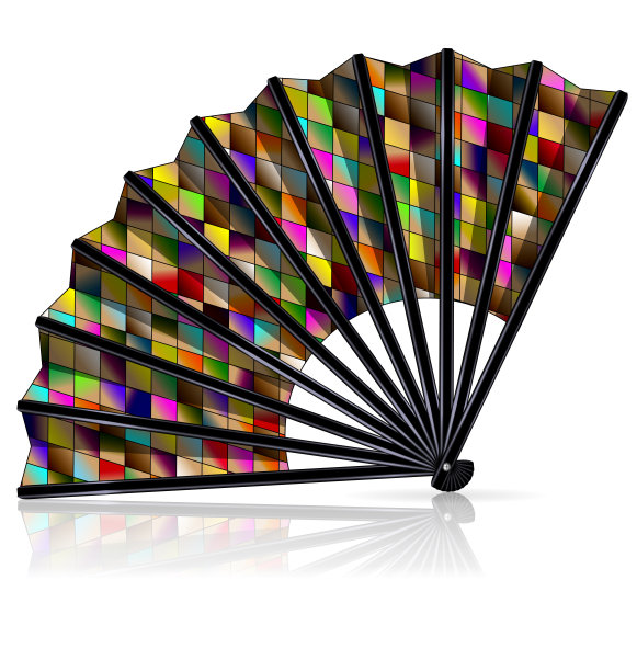 彩色的狂欢节风扇图片下载