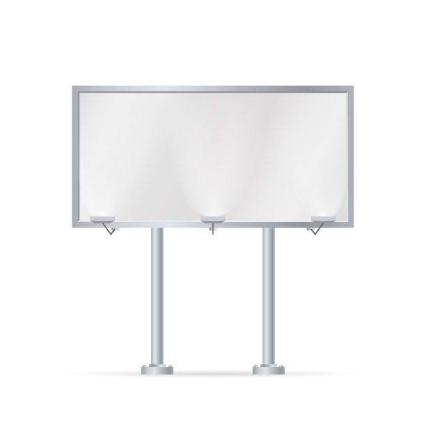 你的广告空白大广告牌模型。图片下载