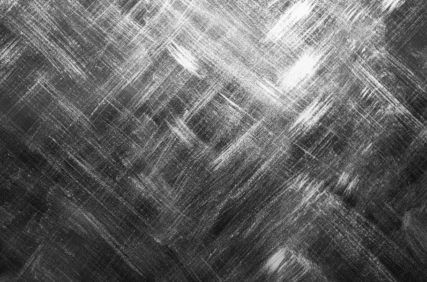 闪亮划伤黑白色金属表面，近距离图片下载