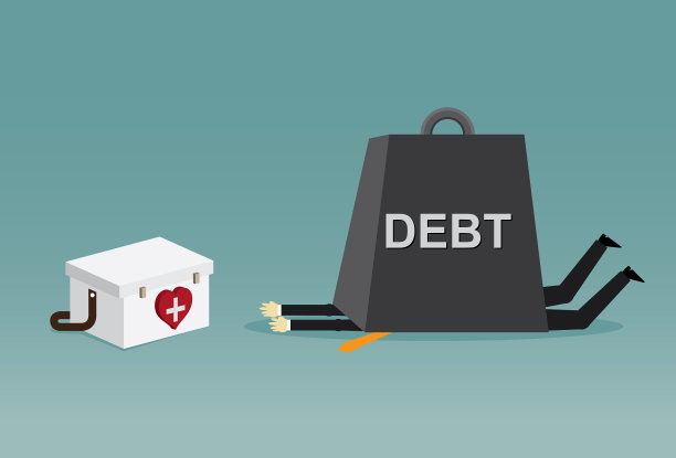 在健康的债务负担下图片下载
