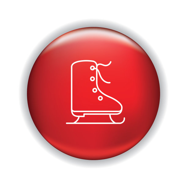 细线圣诞图标在闪亮的按钮图片下载