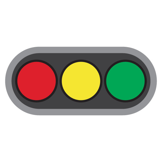 交通信号符号标志。前方停车标志，前方交通灯警告矢量图片下载