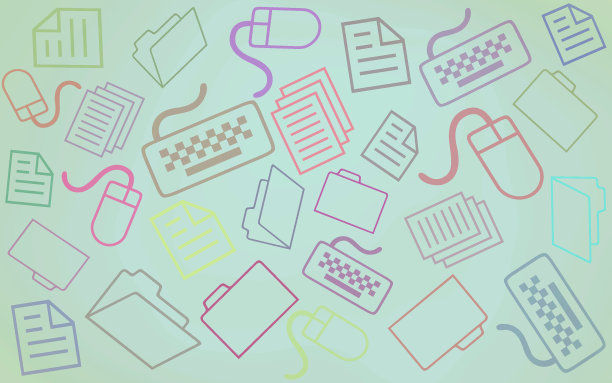 办公室的图标背景图片下载