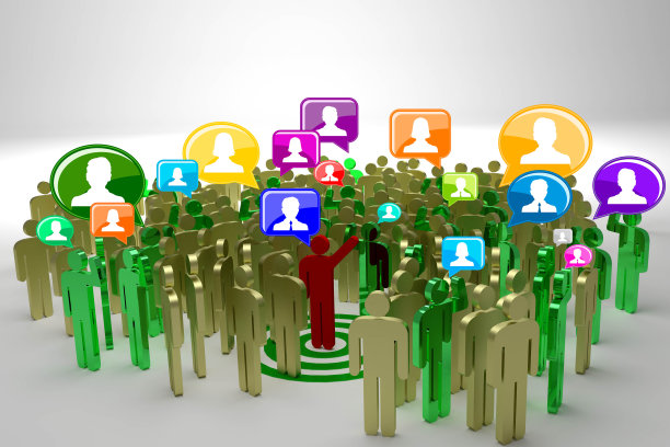 社交网络社交媒体商业人士全球概念图片下载