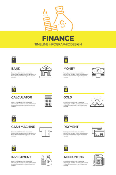 财务信息图设计模板图片下载