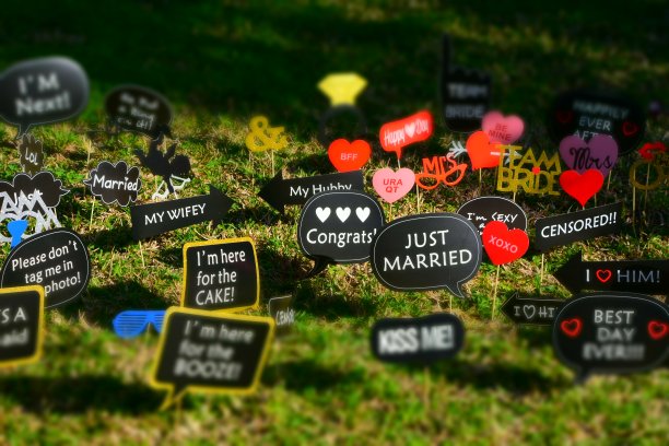 婚礼的迹象图片下载