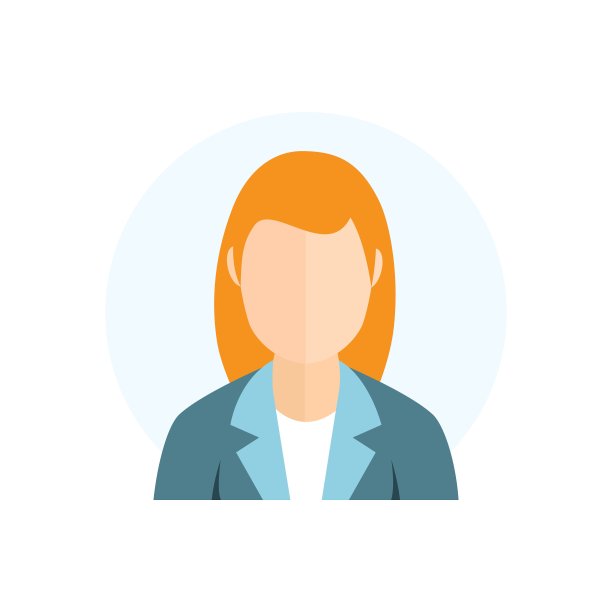 扁平风格的角色头像图标图片下载