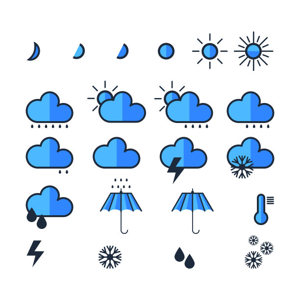 天气图标组图片下载