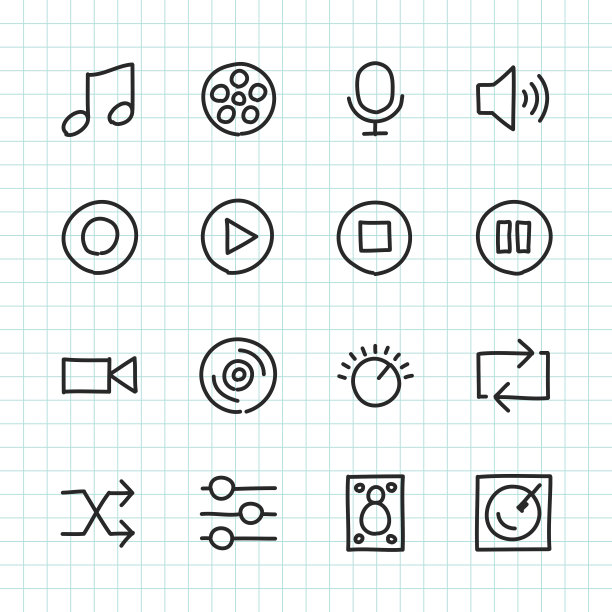 基本图标集5 -手绘系列图片下载