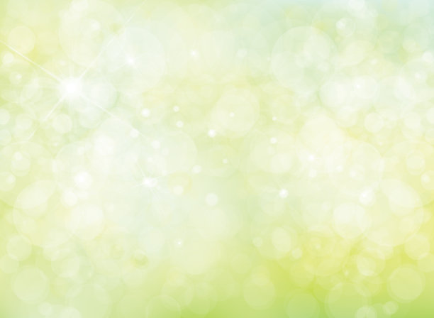 矢量绿光，散景背景。素材图片