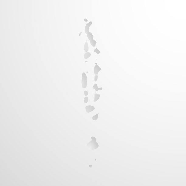 马尔代夫地图与压纹纸的空白背景效果图片下载