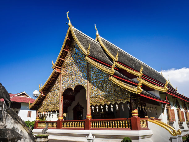 泰国清迈市中心，清文寺图片下载