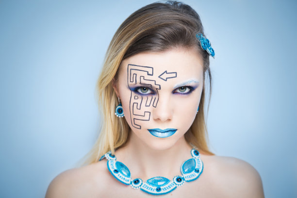 艺术的美丽女孩图片下载