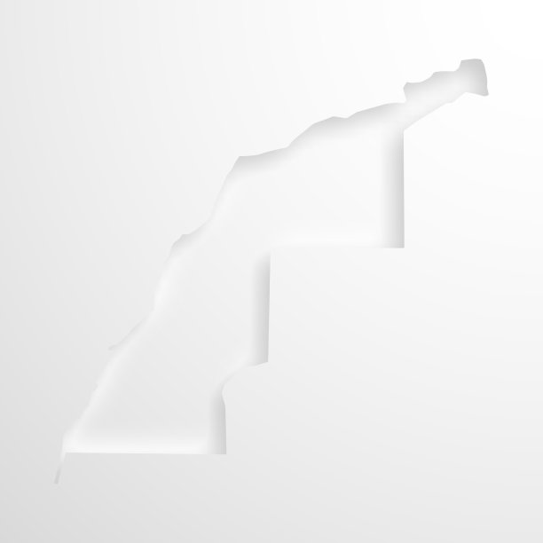 西撒哈拉地图与压花纸效果的空白背景图片下载