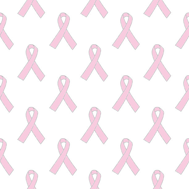 粉色癌症缎带无缝图案图片下载