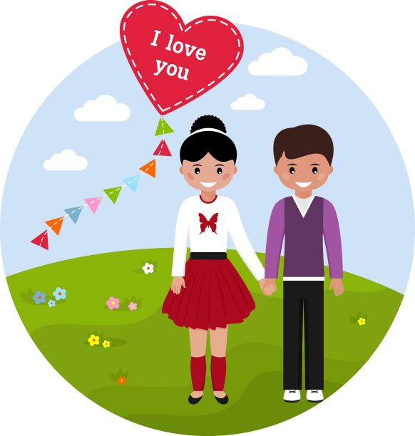 情人节的爱。夫妇在爱。是我的情人。图片下载