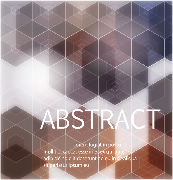 抽象的几何背景从六边形。棕色和绿色的几何形状图片下载