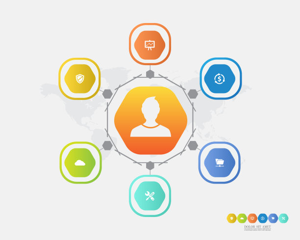 业务信息模板。矢量插图。图片下载