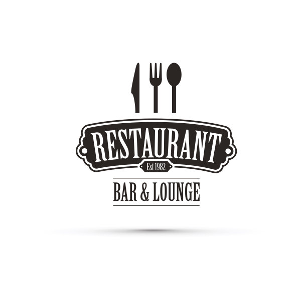 黑色的餐厅设计图片下载