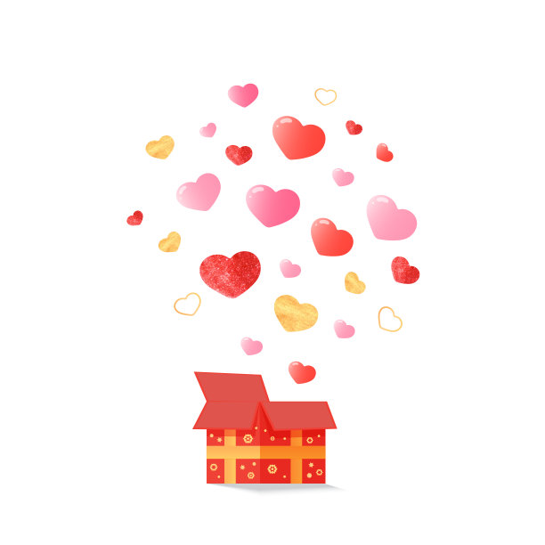 打开节日的盒子，让心飞出来图片下载