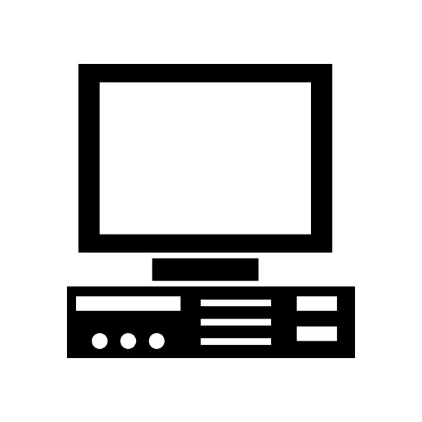 计算机技术的电子物体轮廓设计图片下载