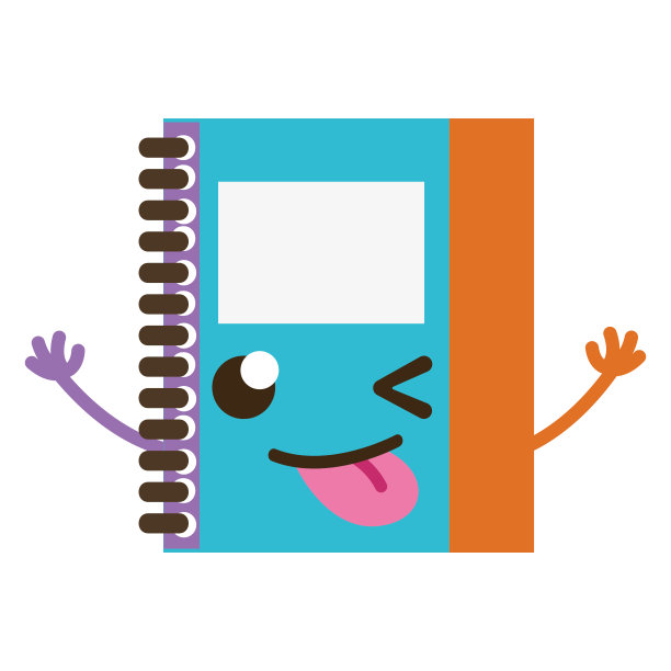 彩色有趣和可爱的笔记本物体卡哇伊图片下载