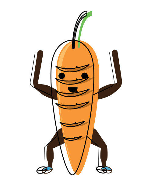 卡哇伊胡萝卜图标图片下载