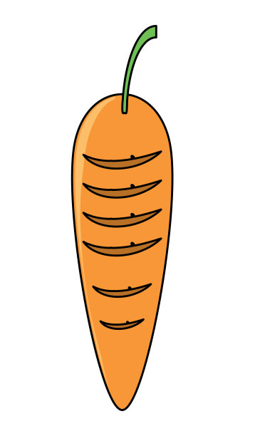 胡萝卜蔬菜图标图片下载