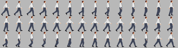 商人行走动画精灵表图片下载