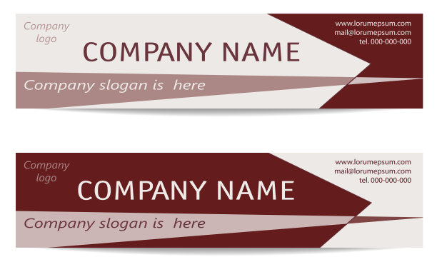 两个商业头bordo，栗色，米色。创造性的旗帜模板。版面设置为网页横幅，名片，促销，广告，营销。向量EPS10插图图片下载